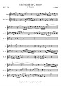Sinfonia II in C minor for flute trio